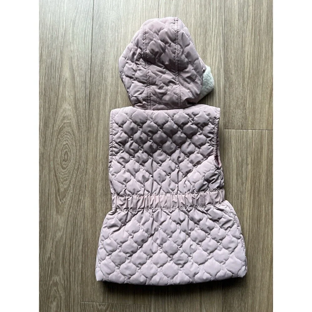 Nicole Miller Pink Purple Puffer Vest Size 5